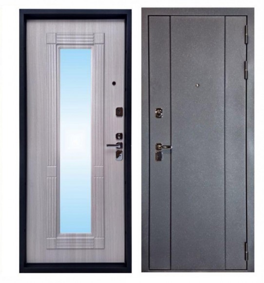 Квадро Ультима Z -  дверь с зеркалом 300*1900 мм в современном дизайне